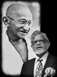 Mahatma Gandhi and Dr. Arun Gandhi